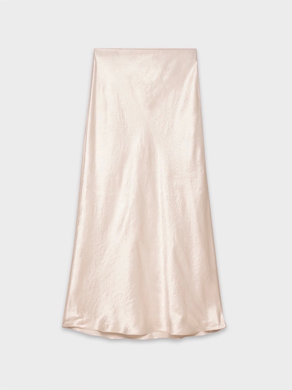 Aritzia Babaton Slip Satin Midi Skirt in Denude